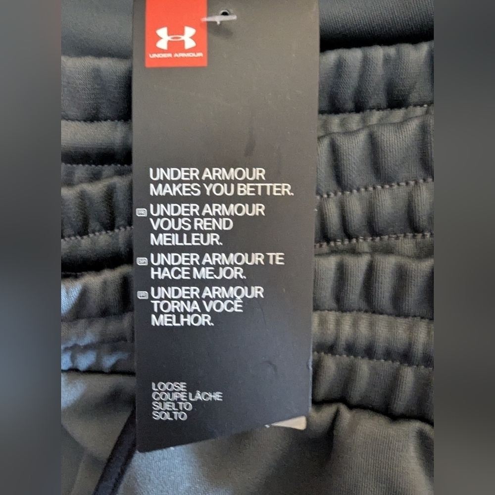 Under Armour Men's Charcoal Joggers, Zipper Ankle Size XL New With Tags - Picture 7 of 12